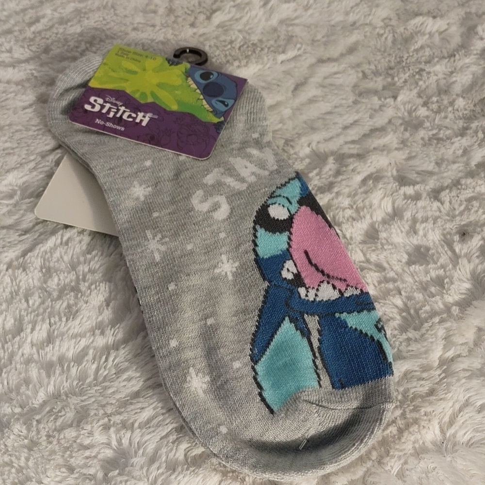 Disney Stitch "Stay Weird" Women's No Shows Socks